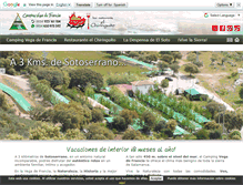 Tablet Screenshot of campingvegadefrancia.es